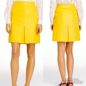 Tory Burch yellow Harvest gold Aline skirt sz 0 women’s tennis short lined